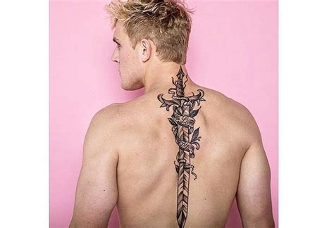 jake paul sword tattoo